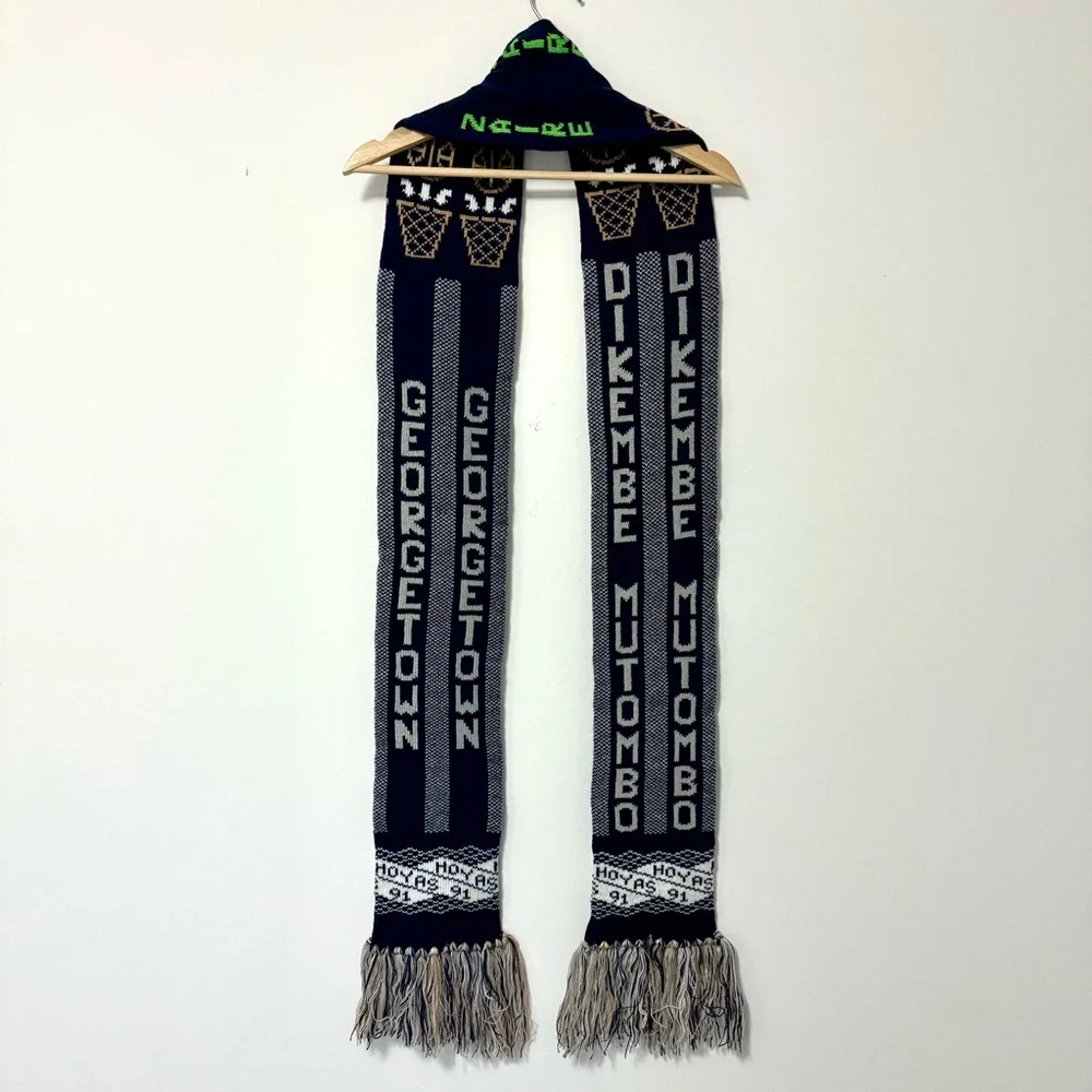 Georgetown Hoyas '91 Basketball Dikembe Mutombo Knit Scarf